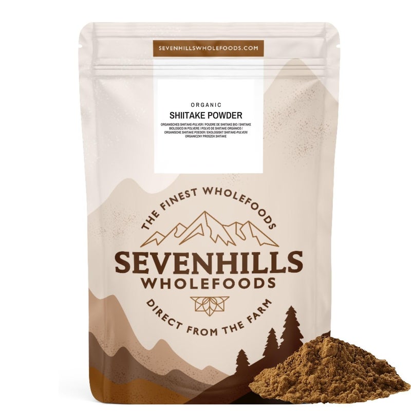 Sevenhills Wholefoods Organic Shiitake Mushroom Powder 100g - Image 1